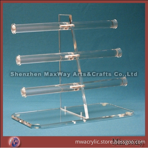 Clear Finely Designed Stable Acrylic/Lucite Jewelry/Bracelet/Necklace Holder/Display Stand